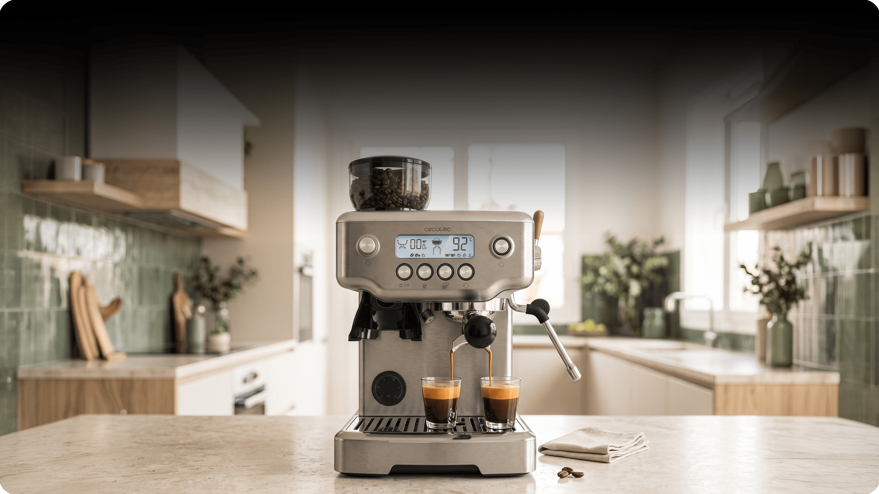 Кофеварка CECOTEC Power Espresso 20 Barista Steel & Grind