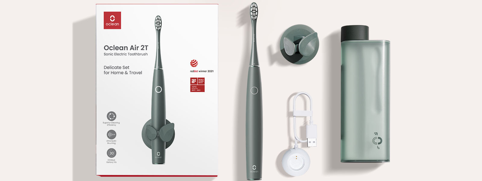 Ультразвукова зубна щітка Oclean Air 2T Electric Toothbrush