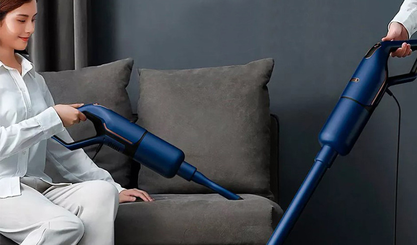 Deerma Corded Stick Vacuum Cleaner Blue (DX1000)-3